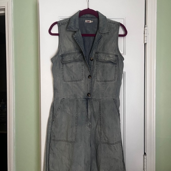 Faherty Utility Denim Romper - Picture 7 of 9